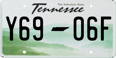 TN license plate Y6906F