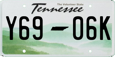 TN license plate Y6906K