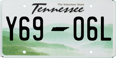 TN license plate Y6906L