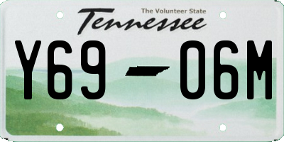 TN license plate Y6906M