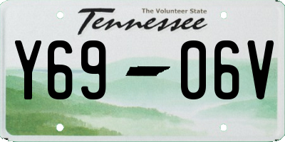 TN license plate Y6906V