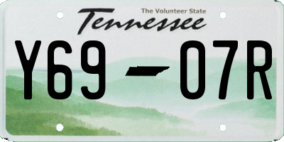 TN license plate Y6907R