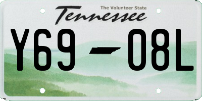 TN license plate Y6908L