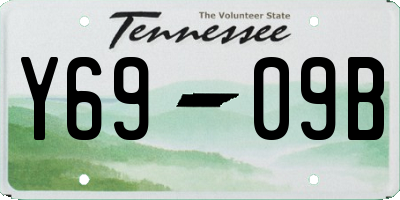TN license plate Y6909B