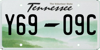 TN license plate Y6909C