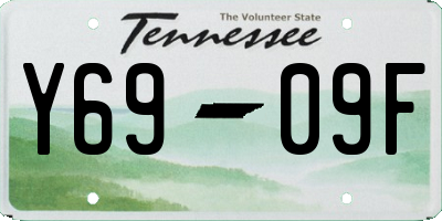 TN license plate Y6909F