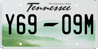 TN license plate Y6909M