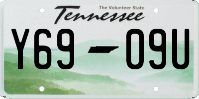 TN license plate Y6909U