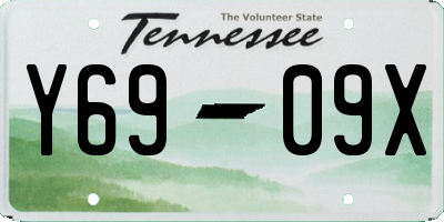 TN license plate Y6909X