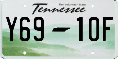 TN license plate Y6910F