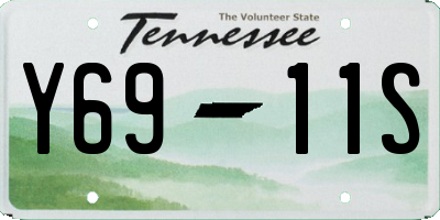 TN license plate Y6911S