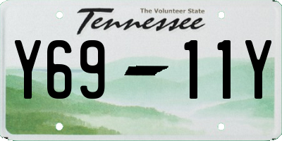 TN license plate Y6911Y