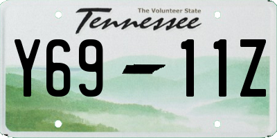 TN license plate Y6911Z