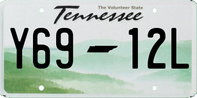 TN license plate Y6912L