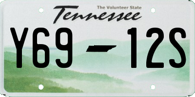 TN license plate Y6912S