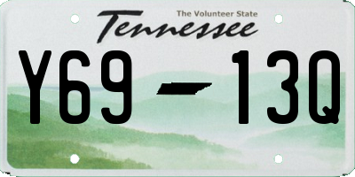 TN license plate Y6913Q