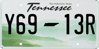 TN license plate Y6913R