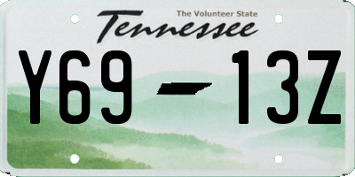 TN license plate Y6913Z