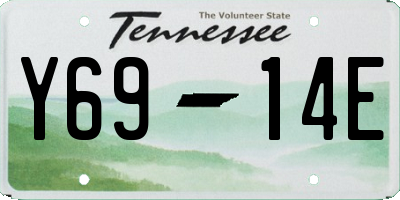 TN license plate Y6914E