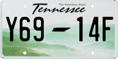 TN license plate Y6914F