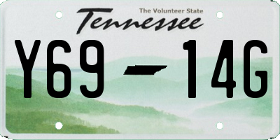 TN license plate Y6914G