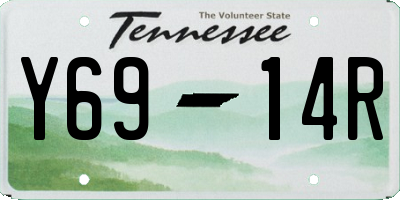 TN license plate Y6914R