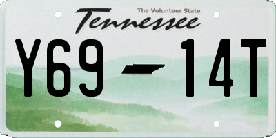 TN license plate Y6914T