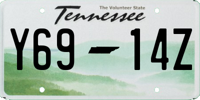 TN license plate Y6914Z