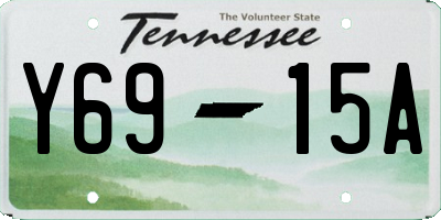 TN license plate Y6915A