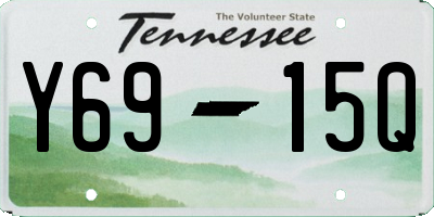 TN license plate Y6915Q