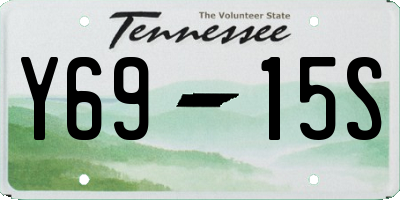 TN license plate Y6915S