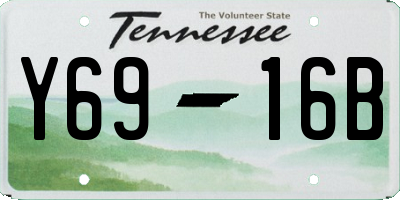 TN license plate Y6916B
