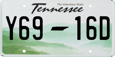 TN license plate Y6916D
