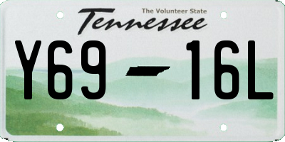 TN license plate Y6916L