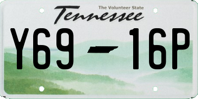 TN license plate Y6916P