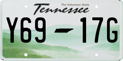TN license plate Y6917G