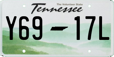 TN license plate Y6917L