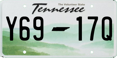 TN license plate Y6917Q