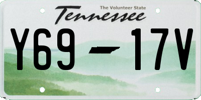 TN license plate Y6917V