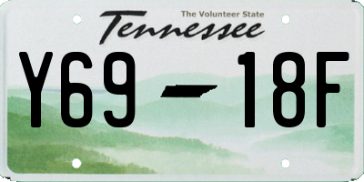 TN license plate Y6918F