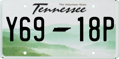 TN license plate Y6918P