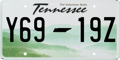 TN license plate Y6919Z