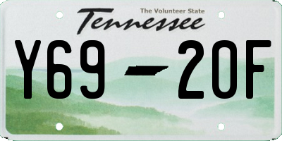 TN license plate Y6920F