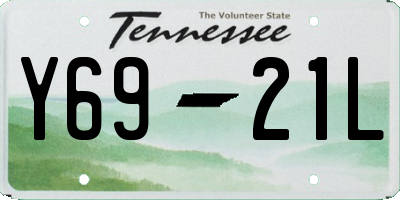 TN license plate Y6921L