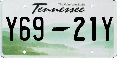 TN license plate Y6921Y