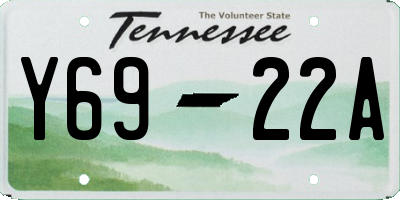 TN license plate Y6922A