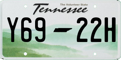 TN license plate Y6922H