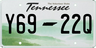 TN license plate Y6922Q