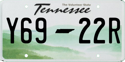 TN license plate Y6922R