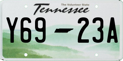 TN license plate Y6923A